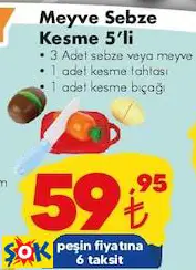 GOKİDY MEYVE SEBZE KESME 5’Lİ OYUNCAK GOKİDY MEYVE SEBZE KESME 5’Lİ OYUNCAK